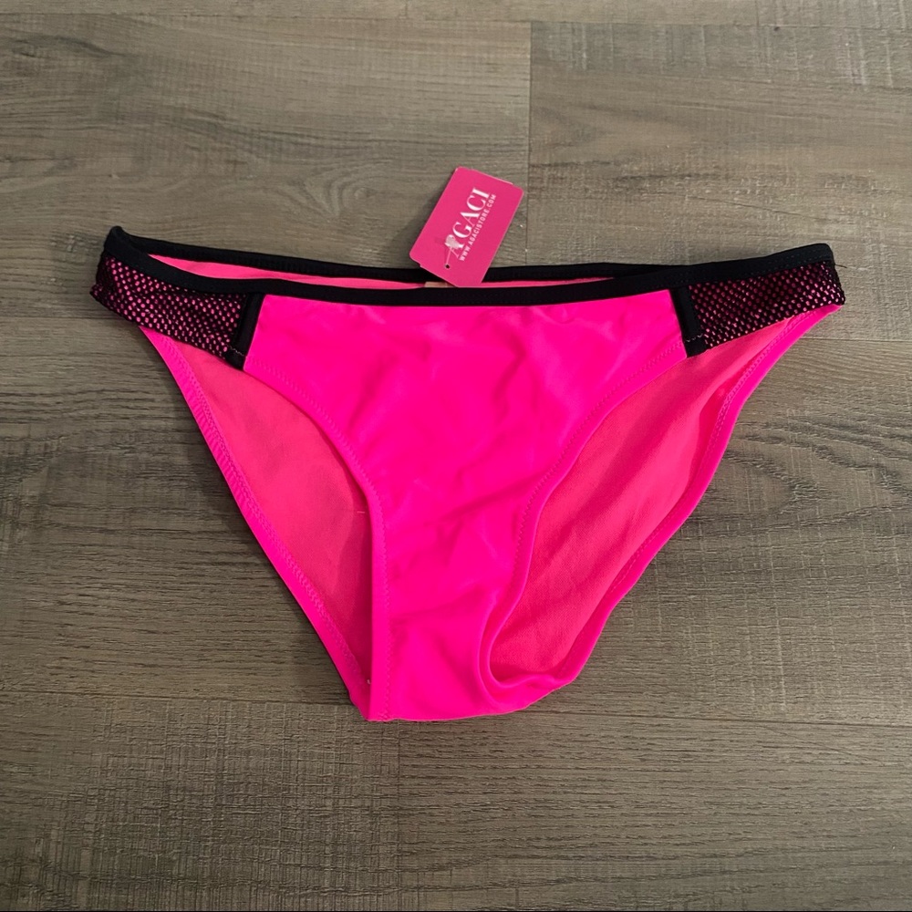A’Gaci Women’s Neon Pink Bikini Bottom